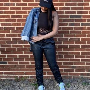 Calvin Klein Faux Leather Joggers